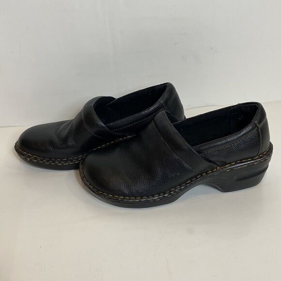 B.O.C. by Born black leather clogs size 8 - Picture 6 of 10